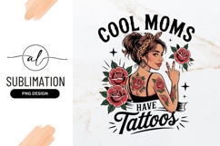 Tattooed Woman With Roses Sublimation Png Product Image 1