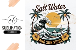 Tropical Beach Wave Salt Water And Sunshine Sublimation Product Image 1