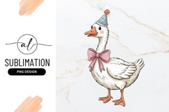 Goose With Party Hat Sublimation Png Product Image 1