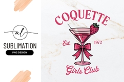 Coquette Girls Club Logo Sublimation Png Product Image 1