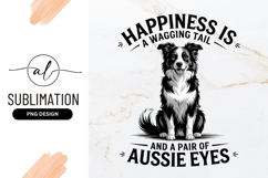 Border Collie Happiness Sublimation Png Graphic Product Image 1