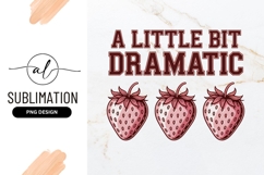 Dramatic Strawberries Sublimation Png Graphic Illustration Product Image 1