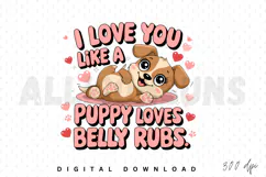 puppy, dog, animal, cartoon, cute, love, belly rubs, valentines day, heart, vector, illustration, design, pet, kawaii, funny, happy, adorable, friendship, graphic, cheerful, drawing, character, playful, domestic, breed, mammal, valentine, romance, romanti