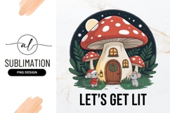 Christmas Mice By Mushroom House Sublimation Png Product Image 1