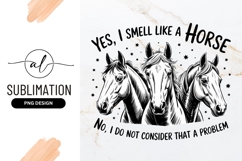 Three Horses Sketch Art Sublimation Png Product Image 1