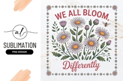 Daisy Bloom Illustration We All Bloom Differently Product Image 1