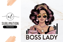 Boss Lady Crowned With City Sunglasses Sublimation Art Product Image 1