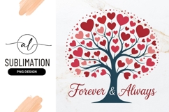 Heart Tree Love Romance Forever Always Sublimation Product Image 1