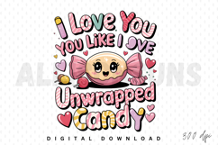 i love you, candy, unwrapped, valentines, heart, cute, design, love, sweets, lollipop, pink, kawaii, valentine, illustration, food, adorable, holiday, gift, sugar, romance, dessert, cartoon, graphic, sweet, valentines day, cheerful, vector, romantic, pape