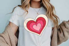Retro Heart Vector Design Element For Valentines Day Product Image 3