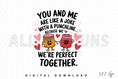Cute Valentine Couple Jars Perfect Together Pun Funny Love Product Image 1