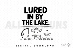 fishing, lake, lure, fishing rod, fish, boat, water, waves, sublimation, vector, illustration, drawing, line art, black and white, outdoor, recreation, hobby, summer, nature, sport, design, print, tshirt, graphic, artwork, simple, minimalist, cartoon
