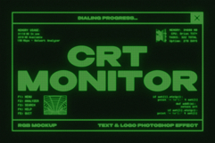 CRT Monitor Text &amp; Logo Effect Product Image 1