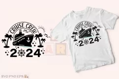 Family Trip Squad, Cruise Crew 2024 SVG T-shirt Design Product Image 2