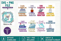 Cruise Ship Set 03 Sayings Bundle SVG Cut File Sublimation Product Image 3
