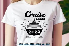 Cruise Squad 2024 SVG - Family and Friends Cruise Cut File Product Image 1