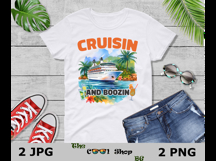 Cruisin And Boozin Png, Summer Vacay Png Product Image 3