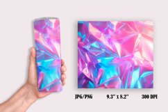 Crumpled Colorful Holographic Background Sublimation Design Product Image 2