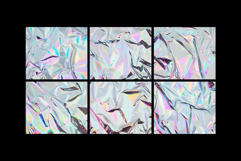 Crumpled Holographic Foil Textures Product Image 2