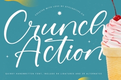 Crunch Action - Quirky Handwritten Font Product Image 1