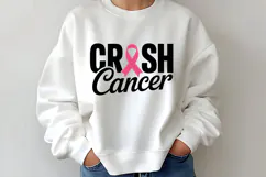 Crush Cancer SVG | Breast Cancer Awareness SVG Product Image 2