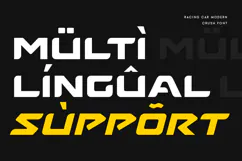 CRUSH - Racing Car Modern Font Product Image 8