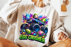 Egg Crusher PNG, Easter Truck, Easter PNG Sublimation, Egg Product Image 2