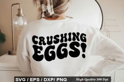 Crushing Eggs - Easter SVG Design Product Image 1
