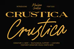 Crustica Font Duo Elegant Serif Modern Signature Script Product Image 1