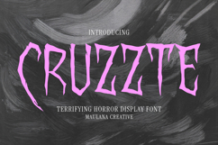 Cruzzte Terrifying Horror Display Font Product Image 1