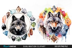 Crystal Clipart,Gem Clipart,Magical Clipart,Gemstone Clipart,Watercolor Crystals,Crystal Printables,Animal Clipart,