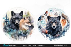 Crystal Clipart,Gem Clipart,Magical Clipart,Gemstone Clipart,Watercolor Crystals,Crystal Printables,Animal Clipart,