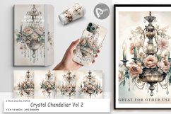 Digital Paper Crystal Chandelier Product Image 1