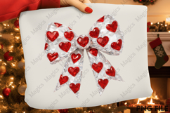 Crystal Christmas Bow PNG Product Image 1