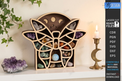 Crystal Display Shelf Laser Cut | Mystical Crystal Holder Product Image 1