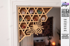 Crystal Display Shelf for Door Corner Laser Cut | Door Frame Product Image 1