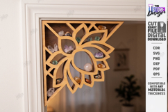 Crystal Display Shelf for Door Corner Laser Cut | Door Frame Product Image 1