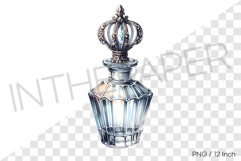 Royal crown topper column crystal empty bottle PNG Clipart Product Image 1
