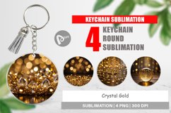 Keychain Crystal Gold Product Image 1