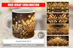 Mug Wrap Design Crystal Gold Product Image 1