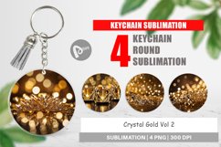 Keychain Crystal Gold Product Image 1