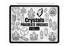 Crystals Procreate Brushes | Procreate Stamps Product Image 1