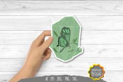 Crystallized Butterfly Sticker Product Image 1