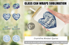 Crystalline Mindset Quotes Glass Can Product Image 1