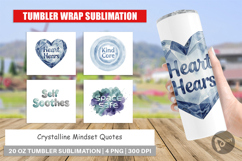 Crystalline Mindset Quotes Tumbler Product Image 1