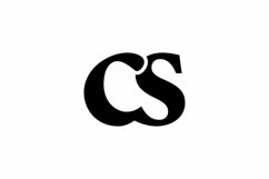 CS logo design vector template Product Image 1