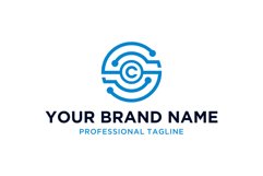 Letter C S Technology Logo Vector Product Image 1
