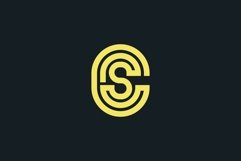 letter CS/SC initial logo Product Image 1