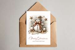Merry Christmas Card. Printable card Product Image 3