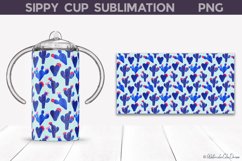 Blue Cactus Sippy Cup Wrap | Sippy Cup Tumbler Product Image 2